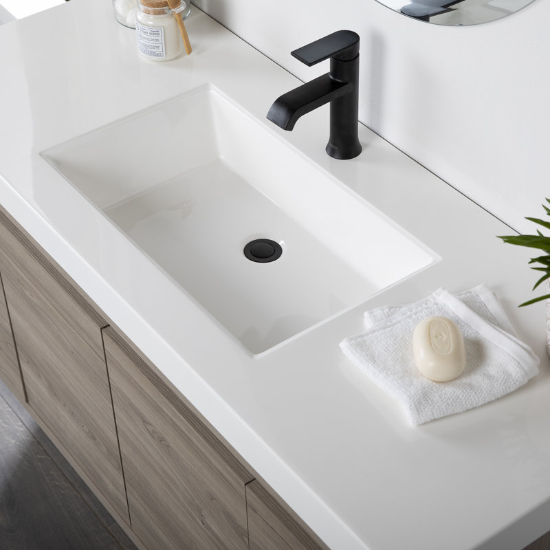 Mercury Row® Altenburg 48.5'' Wall Mounted Single Bathroom Vanity with